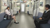 最終電車で痴女とまさかの２人きり！ぽちゃカワJ○Ver向かいの座席でパンチラしてくる小悪魔肉感女子〇生の誘惑で勃起したらヤられた0