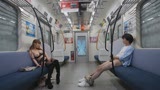 最終電車でド痴女とまさかの2人きり！座席で指オナする変態女の大量イキ潮がぶっかかり勃起したらヤられた16