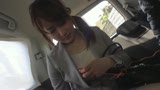 ビジネススーツに身を包んだGカップOLさんをインタビューと称して車に○れ込みエロインタビュー！7