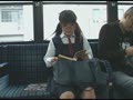 路線バスで読み捨てられたエロ本をパンツ濡らしながら覗き見する眼鏡娘13