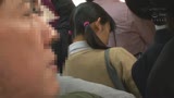 痴漢師に満員電車の中で下着姿にされ見られる羞恥で抵抗できない敏感女4 黒髪女子〇生限定SP12