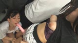 こっそり服の中で乳首いじり痴漢され電車内でレズイキさせられた美乳女28