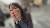 素人美少女とリモコンバイブお散歩9ー黒パンストOL編ー「もう我慢できません…//」34