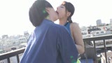 アスリートの皆さんww青空の下で○がトロける超濃密ベロキス体験してみませんか?舌を絡ませる糸引き涎ダラダラディープキスで高まっちゃって!?3